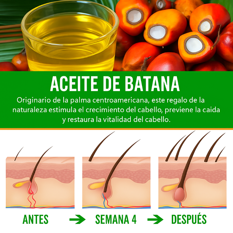 Batana Premium - Tratamiento Natural para Caída, Frizz y Cabello Débil